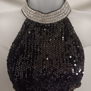 Guess Black Halter Dress XS